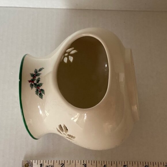 Spode Ceramic Wax warmer/ Wax and essential oil burner. Christmas Tree line. - Picture 11 of 12